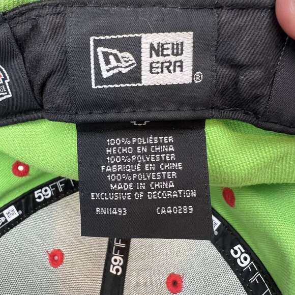 Lake Erie Captains Picantes de Lake County MiLB New Era 7 1/2 Hat Cap Neon Green - Picture 11 of 11